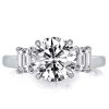 Disney Inspired Engagement Ring, 925 Sterling Silver, 3.33 CT. TW. Stones