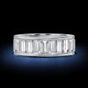 Baguette Cut Eternity Wedding Band - 925 Sterling Silver - 5.29 CT. TW.