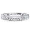 Sterling Silver Channel Set Wedding Band - 2.15 CT. TW.