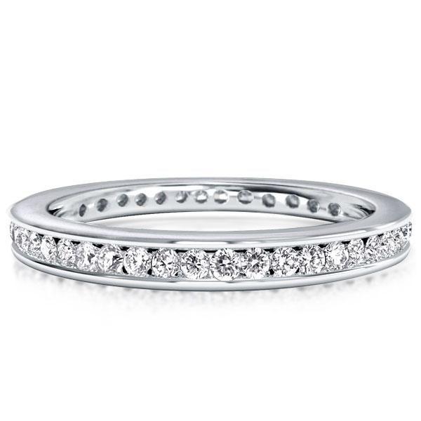 Sterling Silver Channel Set Wedding Band - 2.15 CT. TW.