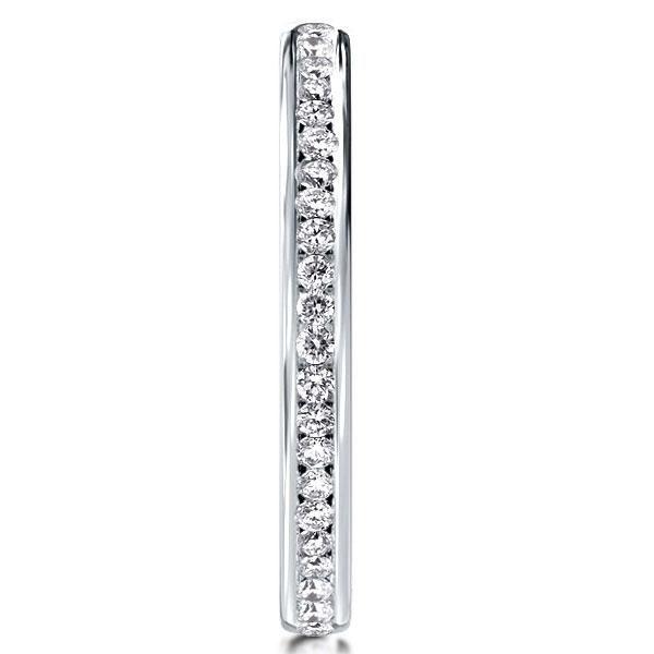 Sterling Silver Channel Set Wedding Band - 2.15 CT. TW.