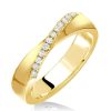 1.25 CT. TW. Round Cut Wedding Band for Women in 18K Gold Plated Sterling Silver