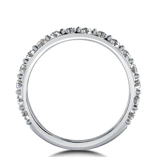 Sterling Silver Three-Quarters Round & Pear Bridal Ring Set - 2.3 CT Center Stone