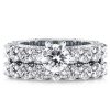 925 Sterling Silver Bridal Ring Set for Women - Single Stone Engagement & Wedding