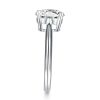 Oval White Sapphire Solitaire Engagement Ring - 925 Sterling Silver