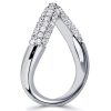 0.58 CT. TW. White Sapphire Pave Anniversary Band in Rhodium-Plated Sterling Silver