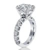 Pear Cut Sterling Silver Engagement Ring - 9 CT Center Stone