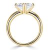 3.00 CT. TW. Asscher Cut White Sapphire Engagement Ring in Rhodium Plated Sterling Silver