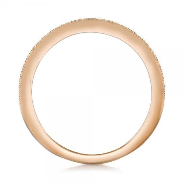Rose Gold Plated Sterling Silver Engagement Ring Set - 1.49 CT Center Stone