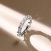 Women's Eternity Baguette Wedding Band in Rhodium-Plated Sterling Silver (4.35 CT. TW.)