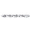 Sterling Silver Twist Eternity Band - 0.45 CTW Simulated Diamonds
