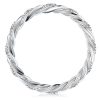 Sterling Silver Twist Eternity Band - 0.45 CTW Simulated Diamonds