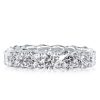 Sterling Silver Eternity U-Prong Wedding Band - Affordable & Elegant