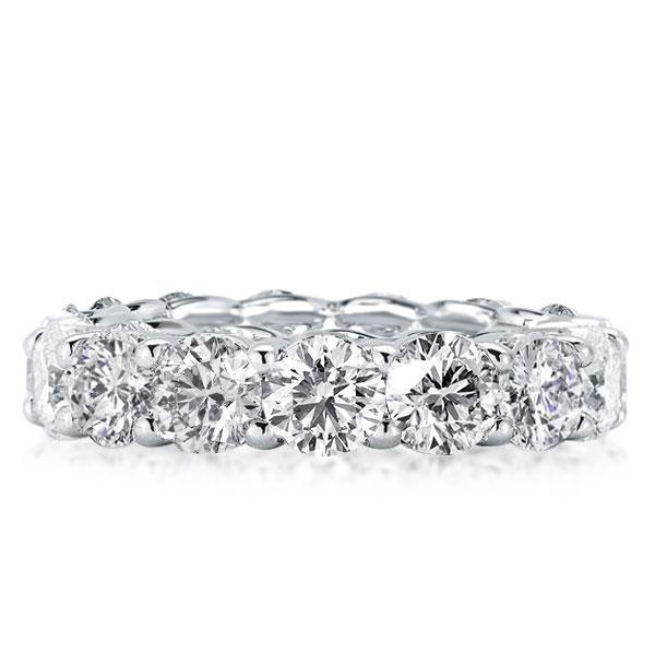Sterling Silver Eternity U-Prong Wedding Band - Affordable & Elegant