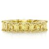 18K Gold Plated Sterling Silver Wedding Band with 4.00 CT. TW. Stones