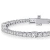 925 Sterling Silver Round Cut Tennis Bracelet for Women | 7.40 CT. TW | Rhodium Plated