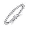 925 Sterling Silver Round Cut Tennis Bracelet for Women | 7.40 CT. TW | Rhodium Plated