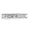Classic Triple Row Eternity Band Set in 925 Sterling Silver with Created White Sapphire