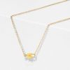 Personalized Lock and Key Initial Necklace - 18K Gold Plated Sterling Silver
