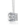 Vintage Round Cut Pendant Necklace for Women, 18K Gold Plated Sterling Silver