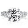 Classic Round Cut 3.0 CT Simulated Diamond Engagement Ring in 925 Sterling Silver