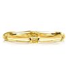18K Gold Plated Sterling Silver Bamboo Design Wedding Band