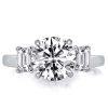 Disney Inspired Sterling Silver Engagement Ring - 3.33 CT. TW. Simulated Diamonds