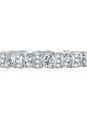 Eternity Bar Setting Wedding Band | 925 Sterling Silver & 2.65 CT. TW. Stones