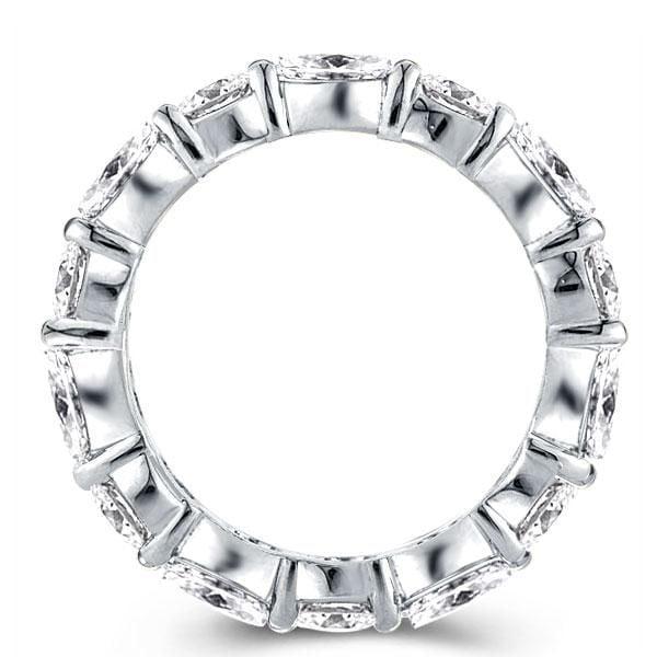 White Gold Plated Sterling Silver Wedding Band for Women | 5.95 CT TW Simulated Diamond