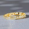 Baguette & Round Cut Eternity Wedding Band in Sterling Silver (1.19 CT. TW.)