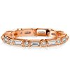 Baguette & Round Cut Eternity Wedding Band in Sterling Silver (1.19 CT. TW.)