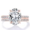 Matching Couple Rings Set: Oval White Sapphire Trio - Sterling Silver & Titanium Wedding Bands