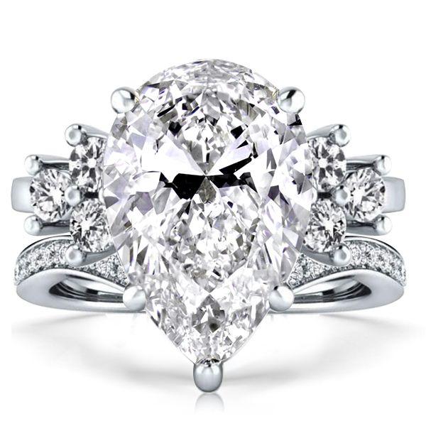 Solitaire Six-Stone Sterling Silver Bridal Ring Set (7.83 CT. TW.)