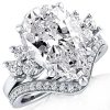 Solitaire Six-Stone Sterling Silver Bridal Ring Set (7.83 CT. TW.)