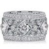 Round Cut CZ Eternity Band Anniversary Ring - 925 Sterling Silver