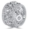 Round Cut CZ Eternity Band Anniversary Ring - 925 Sterling Silver