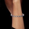 Blue Sapphire Tennis Bracelet in Sterling Silver | 5.90 CT. TW Wedding Jewelry