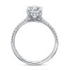 Split Shank Pear Cut Engagement Ring in 925 Sterling Silver