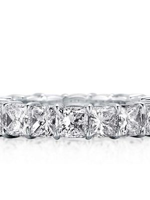 Princess Cut Eternity Wedding Band - 925 Sterling Silver - 4.25 CT. TW.