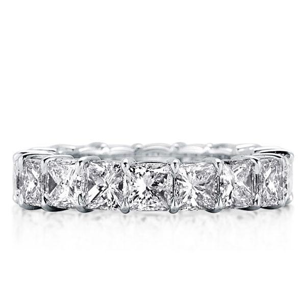 Princess Cut Eternity Wedding Band - 925 Sterling Silver - 4.25 CT. TW.