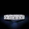 Princess Cut Eternity Wedding Band - 925 Sterling Silver - 4.25 CT. TW.