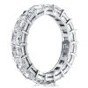 Princess Cut Eternity Wedding Band - 925 Sterling Silver - 4.25 CT. TW.
