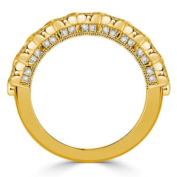 Vintage Style Round Cut Wedding Band - 1.26 CTW Anniversary Ring