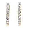 18K Gold Plated Sterling Silver Inside-Out Hoop Earrings for Women
