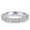 Eternity Created White Sapphire Wedding Band - Sterling Silver