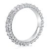 Eternity Created White Sapphire Wedding Band - Sterling Silver