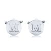 Sterling Silver Cufflinks - Engravable, Classic Design