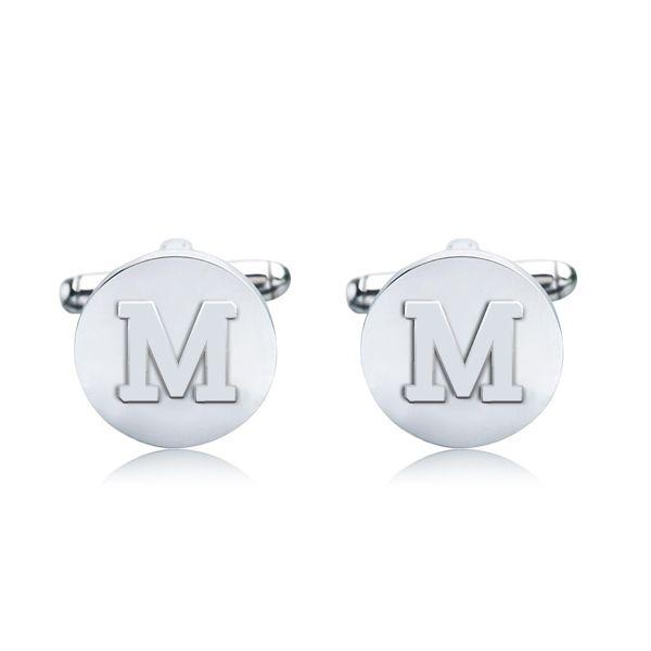 Sterling Silver Cufflinks - Engravable, Classic Design