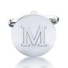 Sterling Silver Cufflinks - Engravable, Classic Design