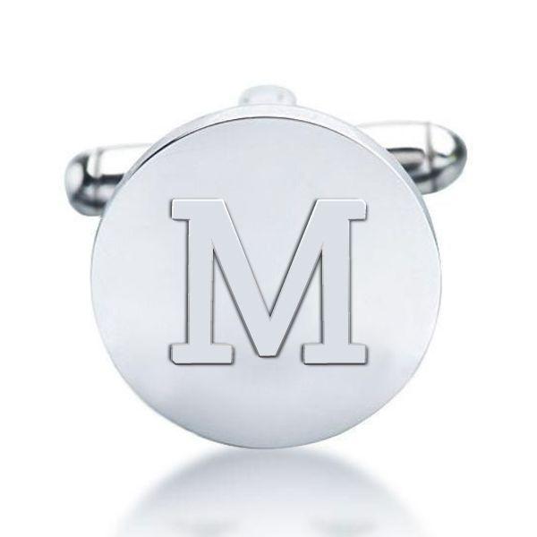 Sterling Silver Cufflinks - Engravable, Classic Design